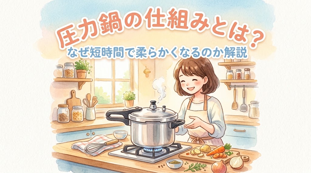 圧力鍋の仕組みとは？なぜ短時間で柔らかくなるのか解説