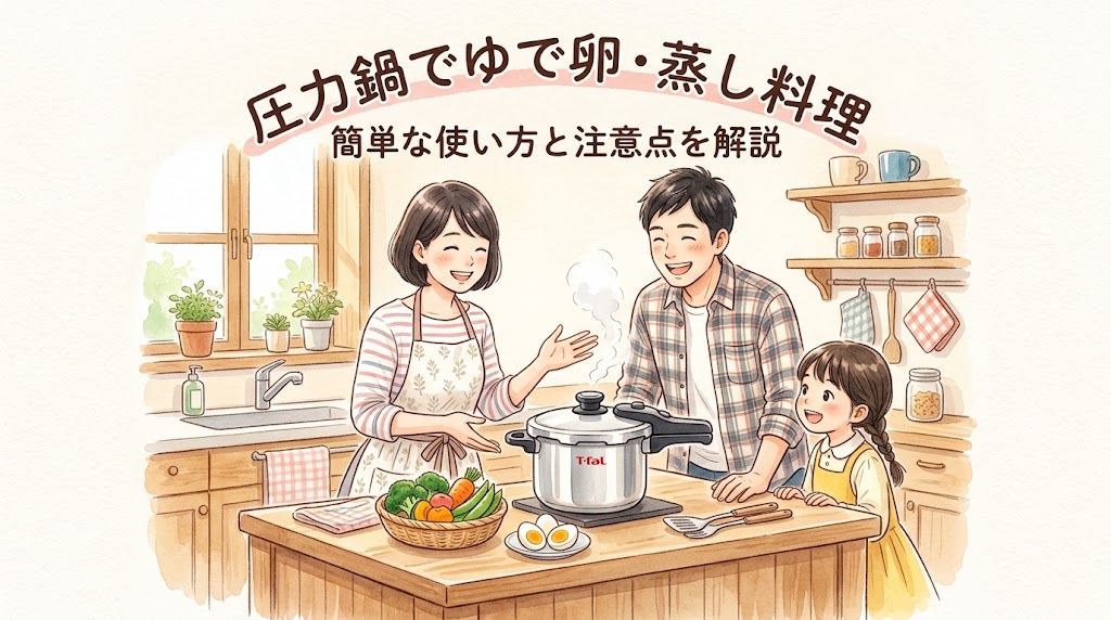 圧力鍋でゆで卵・蒸し料理