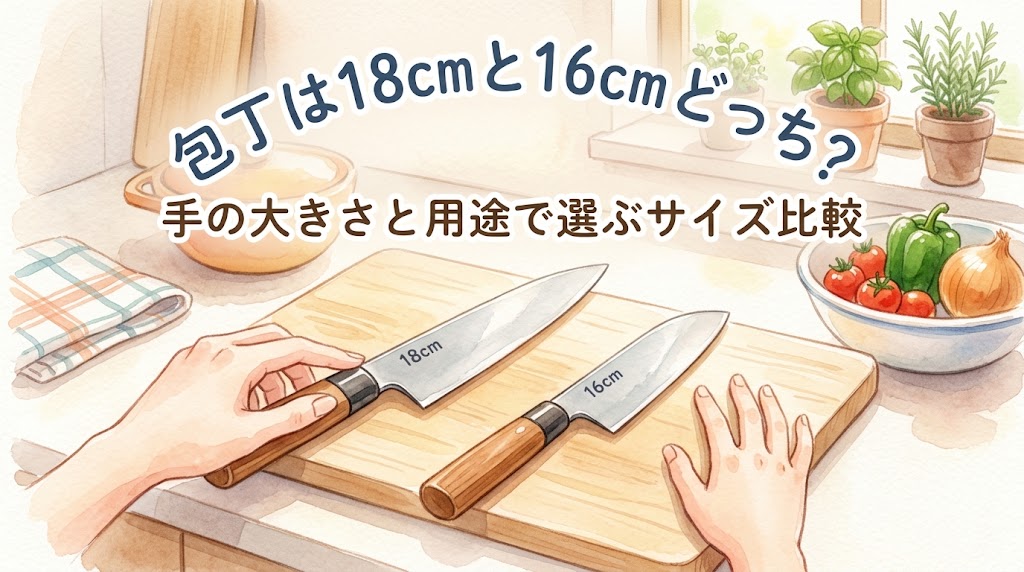 包丁は18cmと16cmどっち？手の大きさと用途で選ぶサイズ比較