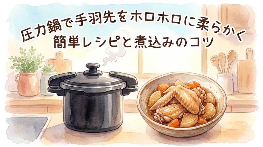 圧力鍋で手羽先をホロホロに柔らかく｜簡単レシピと煮込みのコツ