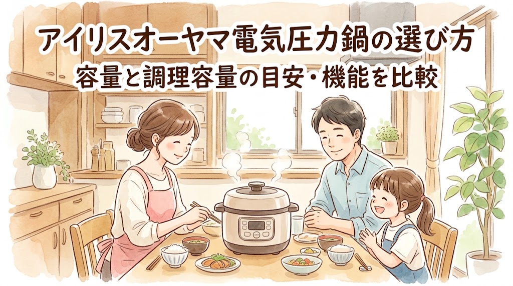 アイリスオーヤマ電気圧力鍋の選び方