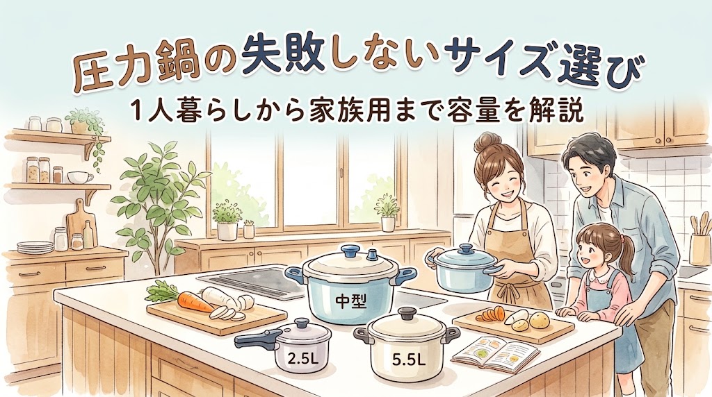 圧力鍋の失敗しないサイズ選び