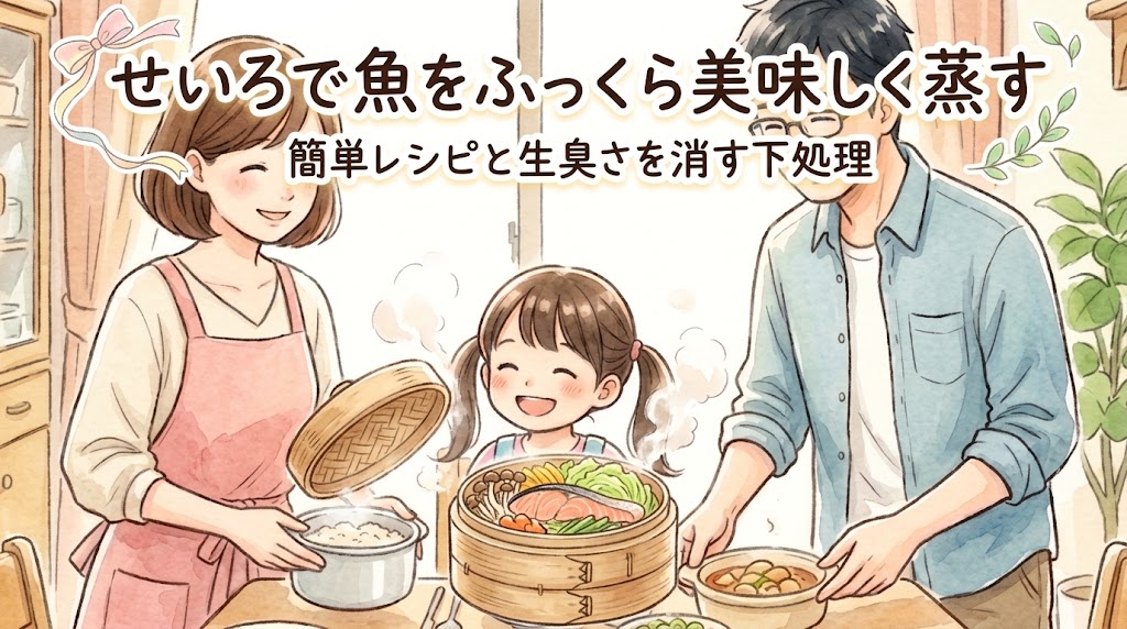 せいろで魚をふっくら美味しく蒸す