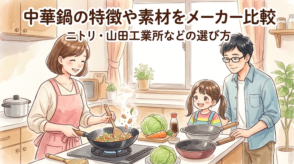 中華鍋の特徴や素材をメーカー比較