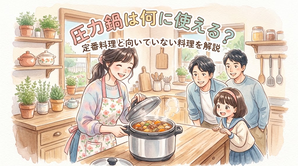 圧力鍋は何に使える？定番料理と実はいらない・向いていない料理を解説
